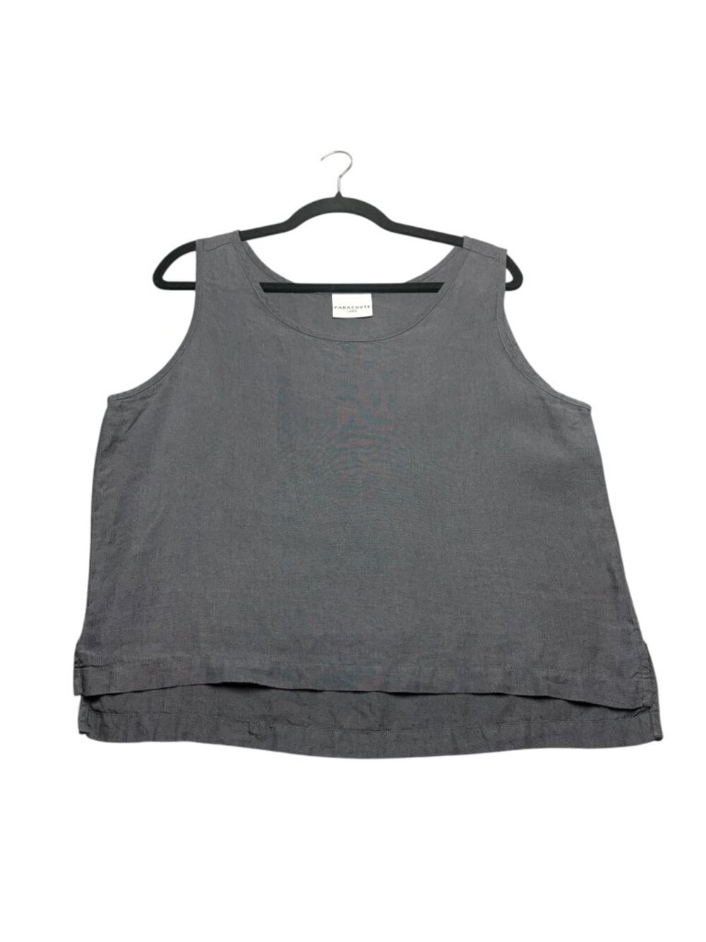 Parachute Size L Pure Linen Tank Top Grey Lagen Look Minimalist Layering Basic